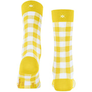 Burlington Vichy Strumpor - Sunset Yellow