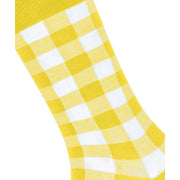 Burlington Vichy Strumpor - Sunset Yellow
