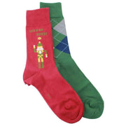 Burlington X-Mas 2 Pack Gift Box Socks - Maroon Red/Green