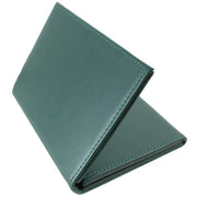 Byron and Brown Folding Nappa Leather 3 Fold 5 x 3.5 Travel Frame - Green