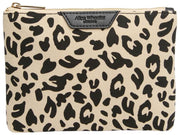 Alice Wheeler London Animal Print Pouch - Ljus Leopard/Svart