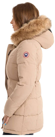 Helvetica Mountain Pioneers Sarah Hooded Parka Jacka - Taupe Beige