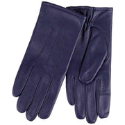 isotoner-smartouch™-three-point-leather-gloves---navy-34518548
