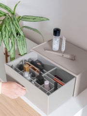 Stackers Supersize Deep Drawer Makeup Organizer - Taupe