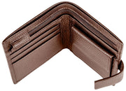 Dents Aire Coin Bifold Wallet - Chokladbrun