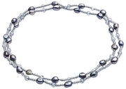 Pearls of the Orient Baroque Pearl and Crystal Halsband - Svart