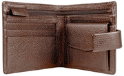 Dents Aire Coin Bifold Wallet - Chokladbrun