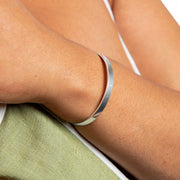 Beginningsmoment CZ Bangle - Silver