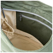 Roka Hoxton Large Cotton Canvas Axelväska - Willow Green