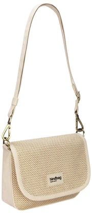 Hindbag Margault Woven Axelväska - Nude Beige