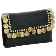 Campomaggi Felloniche Stud Myntväska - Svart/Guld
