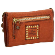 Campomaggi Felloniche Stud myntväska - Brick Orange