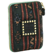 Campomaggi Rapolano Laser Print Purse - Grön flaska