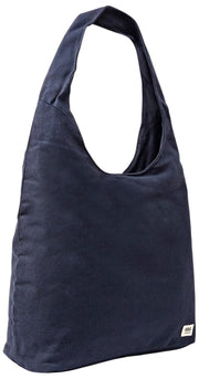 Roka Hoxton Large Cotton Canvas Axelväska - Antracitgrå