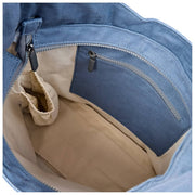 Roka Hoxton Large Cotton Canvas Axelväska - Aviation Blue