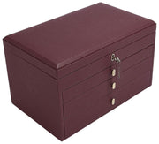 Stackers Stor lyxsmyckeskrin - Burgundy