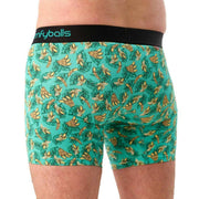 Comfyballs Cotton Long Boxer - Banana Green