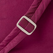 Roka Oxford Medium Taslon Axelväska - Merlot Röd