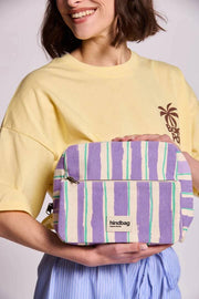Hindbag Alix Extra Large Necessär - Grön/Parma Stripes