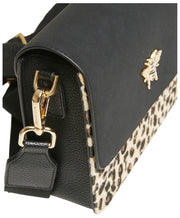 Alice Wheeler London Highbury Crossbody-väska - Svart/Leopard