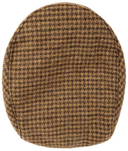 Dents Blashford Tweed Flat Cap - Chestnut Brown