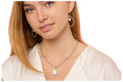 Pearls of the Orient Keishi Large Pearl Pendant Halsband - Silver/Vit