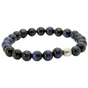 David Van Hagen Tiger Eye Stone Bracelet - Blue