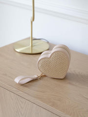 Stackers Heart Travel Smyckeskrin - Blush Raffia