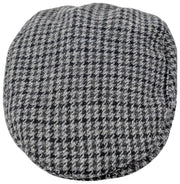 Dents Blashford Tweed Flat Cap - Kolgrå