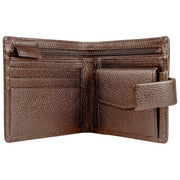 Dents Aire Coin Bifold Wallet - Chokladbrun