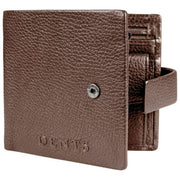 Dents Aire Coin Bifold Wallet - Chokladbrun