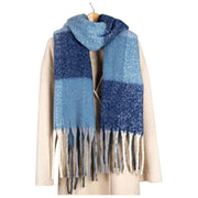 Dents Blanket Scarf - Marinblå