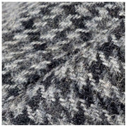 Dents Blashford Tweed Flat Cap - Kolgrå