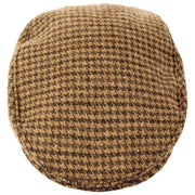 Dents Blashford Tweed Flat Cap - Chestnut Brown