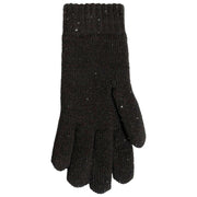 Dents Chevron Knit Paljetthandskar - Svart