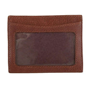 Dents Clyde Leather RFID Blocking Card Holder - Dark Tan