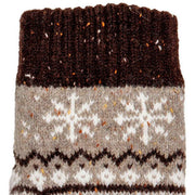 Dents Fair Isle Jacquard Design Knitted Gloves - Oatmeal Beige