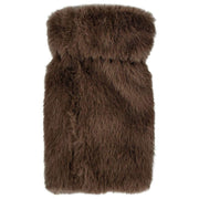 Dents Fingerless fuskpälsvantar - Mocca Brown