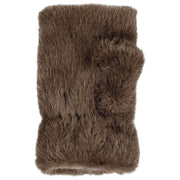 Dents Fingerless fuskpälsvantar - Mocca Brown