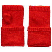 Dents Fingerless Stickade Handledsvärmare - Berry Red