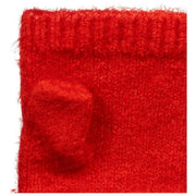 Dents Fingerless Stickade Handledsvärmare - Berry Red