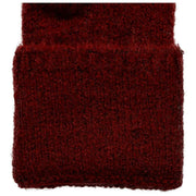 Dents Fingerless Stickade Handledsvärmare - Burgundy