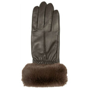 Dents Nieve Touchscreen Läderhandskar - Mocca Brown