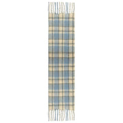 Dents Rutig rutig filtscarf - ljusblå