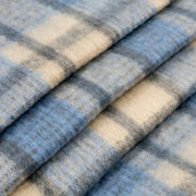 Dents Rutig rutig filtscarf - ljusblå