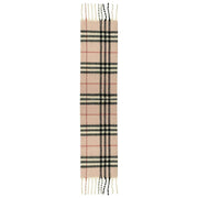 Dents Rutig rutig filtscarf - ljusrosa/svart