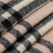 Dents Rutig rutig filtscarf - ljusrosa/svart