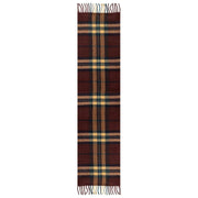 Dents Rutig Rutig Tofs Scarf - Merlot Röd
