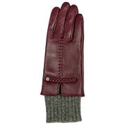 Dents Renee Touchscreen Läderhandskar - Damson Burgundy/Charcoal Grey