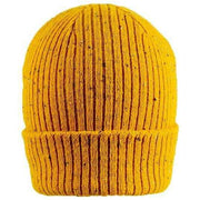 Dents Ribbed Knit Beanie Hat - Ochre Yellow